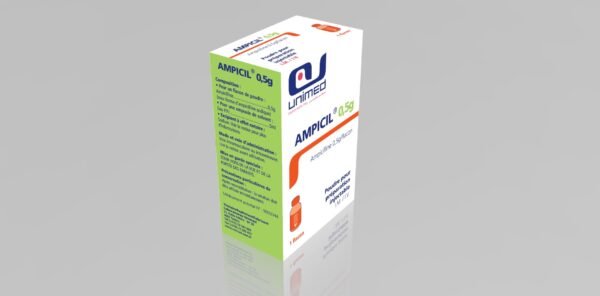 Ampicilline 0,5 ampoule inj