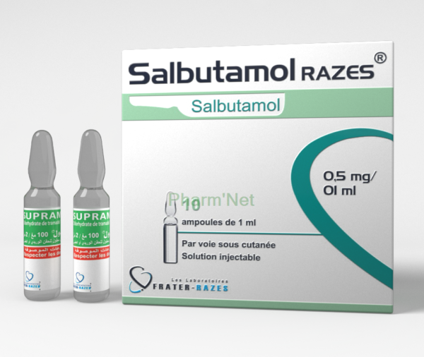 Salbutamol 0,5mg ampoule inj