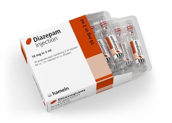 Diazepam 10 mg / 2 ml ampoule inj